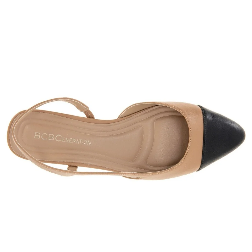 BCBGeneration Tillie Women's Cap Toe Slingback Pumps - Picture 5 of 5